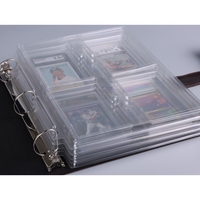 Support de rangement pour cartes de collection, compatible avec les cartes sportives sous slabs, pour classeur de cartes à 3 anneaux