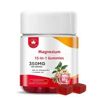 Gummies Santé Personnalisées Jiabei : Cortisol, Magnésium, Ashwagandha, Vitamine D3K2 – 15-en-1 Saveur Cerise Rouge et Cola – Énergisantes