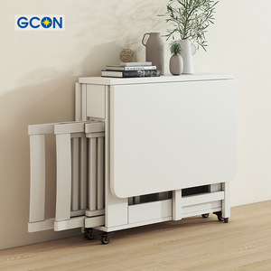 Mesa de comedor plegable de madera, mueble de comedor de cocina moderno, color blanco, <span class=keywords><strong>2022</strong></span> - Product Image 4