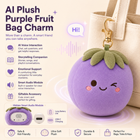 Porte-clés en peluche personnalisé, doux, AI Plum Cloud Star, avec oreilles mobiles, rembourrage en coton PP et polyester, figurine pour enfants et adultes, Saint-Valentin