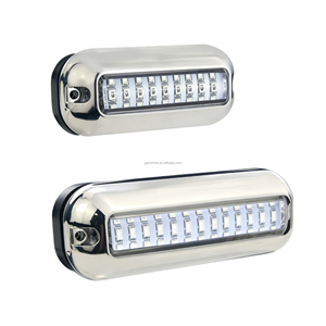 Lampe LED sous-<span class=keywords><strong>marine</strong></span> étanche IP68 en acier inoxydable haute puissance à changement de couleur 24-39 LED, accessoires marins - Product Image 1