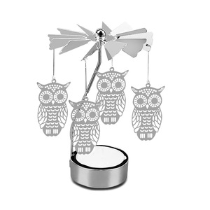 Bán Buôn Vàng Brass Kim Loại Tealight Vàng Mã Nến Chủ Thiên Thần Bướm Quay Quay Quay Carousel Cho Trang Trí Nội Thất Giáng Sinh - Product Image 5