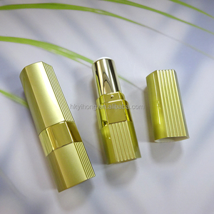 หลอดลิปสติกสี่เหลี่ยมสีทองพิมพ์โลโก้ได้ วัสดุ ABS คุณภาพสูง ดีไซน์ใหม่ ไม่ซ้ำใคร บรรจุภัณฑ์เปล่าสำหรับลิปสติก 3 กรัม - Product Image 6