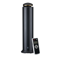 Diffuseur d'arôme de tour d'huile essentielle intelligent sans eau d'hôtel commercial de luxe Diffuseur de parfum cylindrique noir argenté