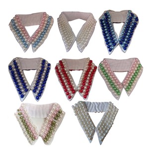 Sorority Accessory Pearl Jewelry Girl Gift Retro Women White Black Pearl Handmade pink green Collar <span class=keywords><strong>collana</strong></span> di <span class=keywords><strong>perle</strong></span> - Product Image 1