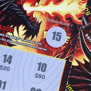 บัตรขูดรางวัลออกแบบตัวเลขรางวัล พิมพ์ดิจิทัล ขนาดและสีตามสั่ง - Product Image 4