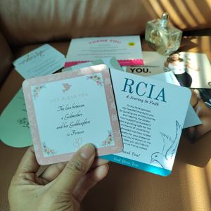 Ucuz özel Logo renkli kağıt eklemek kartpostal hediye promosyon kartvizitler özel tebrik kartı için teşekkür ederim küçük iş - Product Image 4