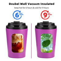 Vente en gros de tasses à café isothermes en acier inoxydable à double paroi de 12 oz (360 ml), tasses de voyage uniques