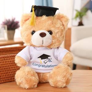 Venta al por mayor en STOCK: Nuevo peluche de oso de peluche de 23 cm, suave, lindo, Kawaii, de <span class=keywords><strong>dibujos</strong></span> <span class=keywords><strong>animados</strong></span>, de animales de graduación, juguete de peluche. - Product Image 3