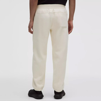 Pantalon de jogging mi-lourd pour homme ODM avec cordon élastique, logo personnalisé, teinture unie, en molleton bouclette tricoté avec poche arrière