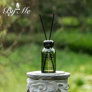 200ML 绿色玻璃瓶精油无焰香薰清新厕所除臭剂中国制造高端 - Product Image 3