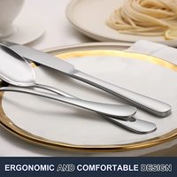 Ensemble Couverts de Table Fourchettes et Cuillères en Acier Inoxydable pour Maison, Cuisine et Restaurant