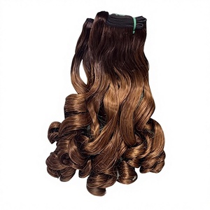<span class=keywords><strong>Cheveux</strong></span> 100% naturels cambodgiens, trame nouée à la main SDD, bouclés et volumineux, peuvent être teints et permanentés, Ice Hairband - Product Image 1