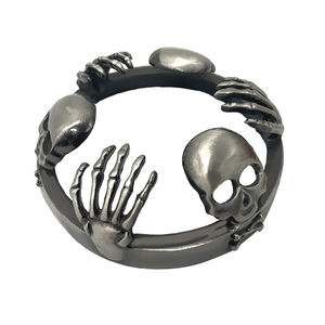 Заводская индивидуальная Крышка для свечи на Хэллоуин, металлическая крышка для свечи из цинкового сплава для стеклянной банки, крышка для свечи - Product Image 1