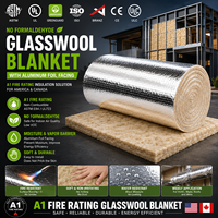 Couverture en laine de verre sans formaldéhyde à densité personnalisée, non irritante, pour l'isolation des bâtiments en Amérique du Nord, fibre de verre écologique