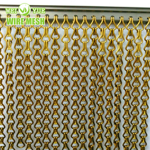 Hot bán tùy chỉnh thiết kế nhôm móc đôi Chuỗi liên kết Fly Màn hình Rèm Lưới cho phòng trang trí - Product Image 4