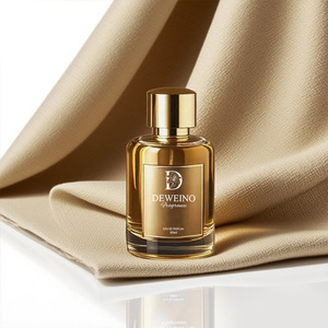 Brand New rõ ràng chai nước hoa biểu tượng tùy chỉnh vòng chai nước hoa 50ml 100ml Rỗng chai nước hoa với Vàng nắp - Product Image 6