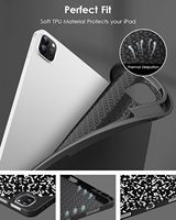 Smart Slim Trifold Stand Soft Case pour iPad Air 13 Inch Case M2 2024, pour iPad Pro 12.9 Inch Case