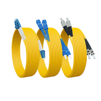 SC/LC/MPO de alta velocidad. UPC/PC/APC G657A1 G652D OM3 OM4 Cable de conexión de conector Simplex Duplex Core Drop Cable de conexión de fibra óptica