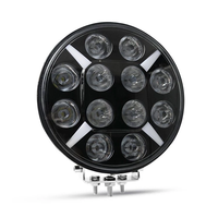Haute puissance 9 "projecteur automatique rond 4x4 camion tout-terrain blanc jaune clignotant Led travail lumière LED conduite lumière 96W