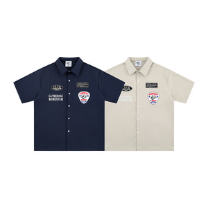 Camisas Cargo Personalizadas con Estampado Bordado, Transpirables, Antibolitas, 100% Poliéster, Camisas de Trabajo con Botones para Hombre - Product Image 5