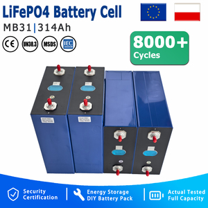 แบตเตอรี่ EU Tax Free High Energy Density MB31 3.2V 314Ah 8000 รอบการใช้งาน พร้อมขั้วต่อ M6 และบัสบาร์ สำหรับแบตเตอรี่สำรองพลังงาน DIY - Product Image 1