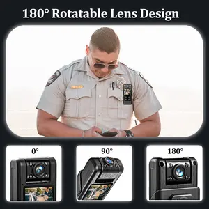 4K 2160P Minikamera des Körpers von Cop tragbare tragbare Videokameren mit Nachtsicht Kamera des Körpers