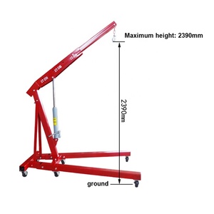 Grue de chantier hydraulique pliable de 3 tonnes (6 000 lb) pour levage et chargement, grue de magasin pour moteurs lourds - Product Image 3