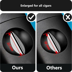 Vanace Custom Logo Metal Plastic Metal <b>Cigar</b> V Cutter Portable Laser New Design <b>Cigar</b> <b>Accessories</b> Gift Box - Product Image 4