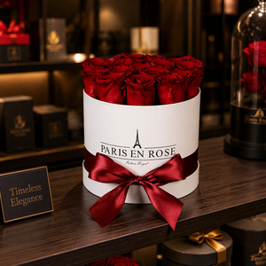 Scatola Rotonda di Lusso per Fiori con Logo, Alta Qualità, Confezione Bianca per Singolo Fiore - Product Image 4