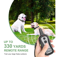 2 Empfänger Hunde-Erziehungshalsband Elektrisches Ferntrainingshalsband mit Ton und Vibration für kleine, mittelgroße und große Hunde (15-100 lbs) aus Kunststoff