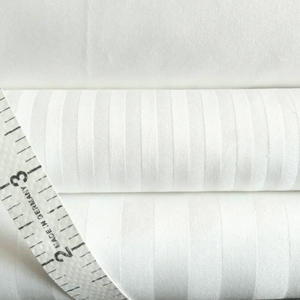 Trung Quốc Nhà máy đầy đủ Nữ Hoàng Vua Kích thước trắng 100% cotton bedsheets 300 chủ đề đếm sọc khách sạn bedding Set - Product Image 5