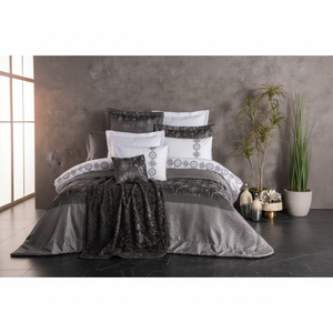 ชุดเจ้าสาวโมเดิร์นคอตตอนบ็อกซ์ วาเลเรีย สีแอนทราไซต์ - Product Image 3