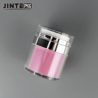 Flacon pompe airless en plastique acrylique pour crème cosmétique, emballage professionnel d'usine, 15 ml, 30 ml, 50 ml