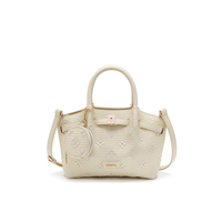 Sacs messagers pour femmes avec broderie rétro, boucle en métal, sacs de créateurs, sacs seau avec petite pochette assortie
