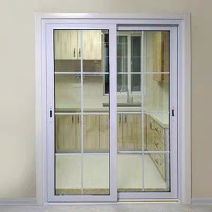 Porte coulissante intérieure en PVC moderne, anti-effraction, avec <span class=keywords><strong>double</strong></span> <span class=keywords><strong>vitrage</strong></span> en verre trempé, finition étanche - Product Image 3