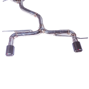 Système d'échappement CATBACK en acier inoxydable poli VW <span class=keywords><strong>GOLF</strong></span> <span class=keywords><strong>6</strong></span> <span class=keywords><strong>GTI</strong></span> 2.0T avec embouts en fibre de carbone - Product Image 3