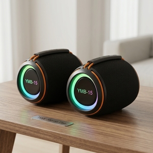 Popular <b>Mood</b> <b>Light</b> Design For Family Users TWS Stereo Sound 8W Loud Sound Portable YMB-15 Speaker For Indoor Party - Product Image 1