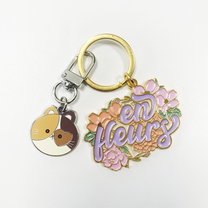 Kim loại Keychain Nhà cung cấp biểu tượng tùy chỉnh vòng chìa khóa chất lượng cao Mặt dây chuyền mềm cứng men móc khóa cho món quà - Product Image 4