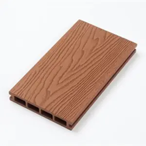 New Arrival K140-25L WPC Hollow Decking Top Supplier of 3D Embossed Modern Design Engineered Wood Facade Flooring for Wholesale