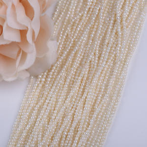 Perles d'eau douce naturelles en vrac, approvisionnement direct du fabricant, collier mini-perles de 40 cm, 1,5-1,8 mm, presque rondes, pour bijoux DIY - Product Image 2