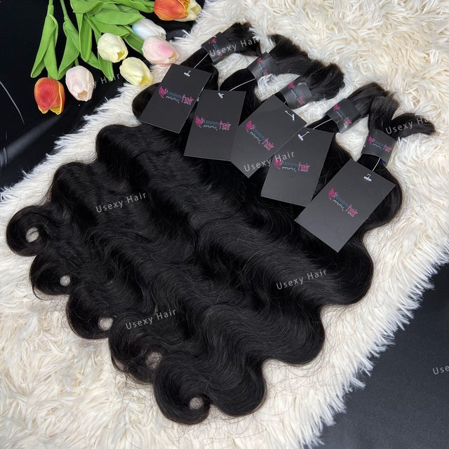 Body Wave Human Hair Bulk No Weft Hair Bundles for Braiding Deep Wave Cambodian Natural Black Human Hair Extensions