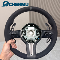 Volant en Suède avec Garniture en Carbone d'Usine pour BMW F01 F07 F10 F20 F22 F30 F31 F32 F35 M5 F87 M3 F80 F82 F90 X5 F15 F16 F36 F32