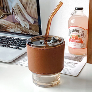 Portavasos de escritorio de cuero personalizado Funda de taza de café reutilizable Taza personalizada Funda de taza ecológica - Product Image 3