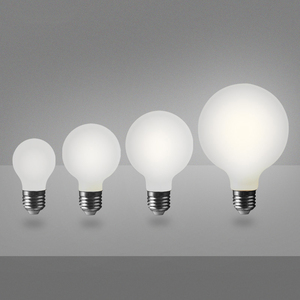 <span class=keywords><strong>Globel</strong></span> G80 G95 G125. Bombilla de filamento LED sin parpadeo de la leche blanca de la bombilla de Edison E26 E27 Base - Product Image 1