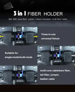 New FTTH Fiber Optic Equipment AI-6C+ 6 Electromechanical Core To Core Alignment Fusion Splicer Welding Machine