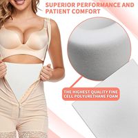 Láminas de Espuma Abdominal y Lumbar Woxin, Almohadillas de Espuma Lipo, Absorbentes de Humedad, Transpirables, Resistentes a Desgarros, Corte de Grado Médico