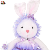 Peluche Zaves fabricant de poupées Valentine Bunny Party Favors r Garden robe de princesse de mariage décoration en peluche lapin mignon