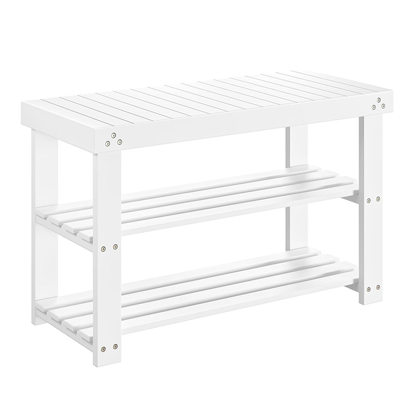 White shoe-changing stool