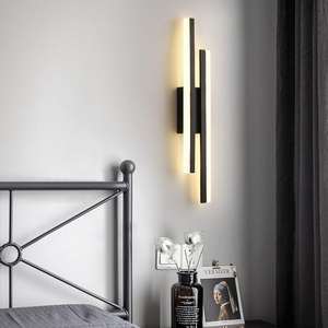 New Design Nordic Long Strip <b>Wall</b> Lamp Porch Corridor Bedroom Aisle Aluminum 2 <b>Light</b> <b>Wall</b> <b>Sconces</b> - Product Image 2